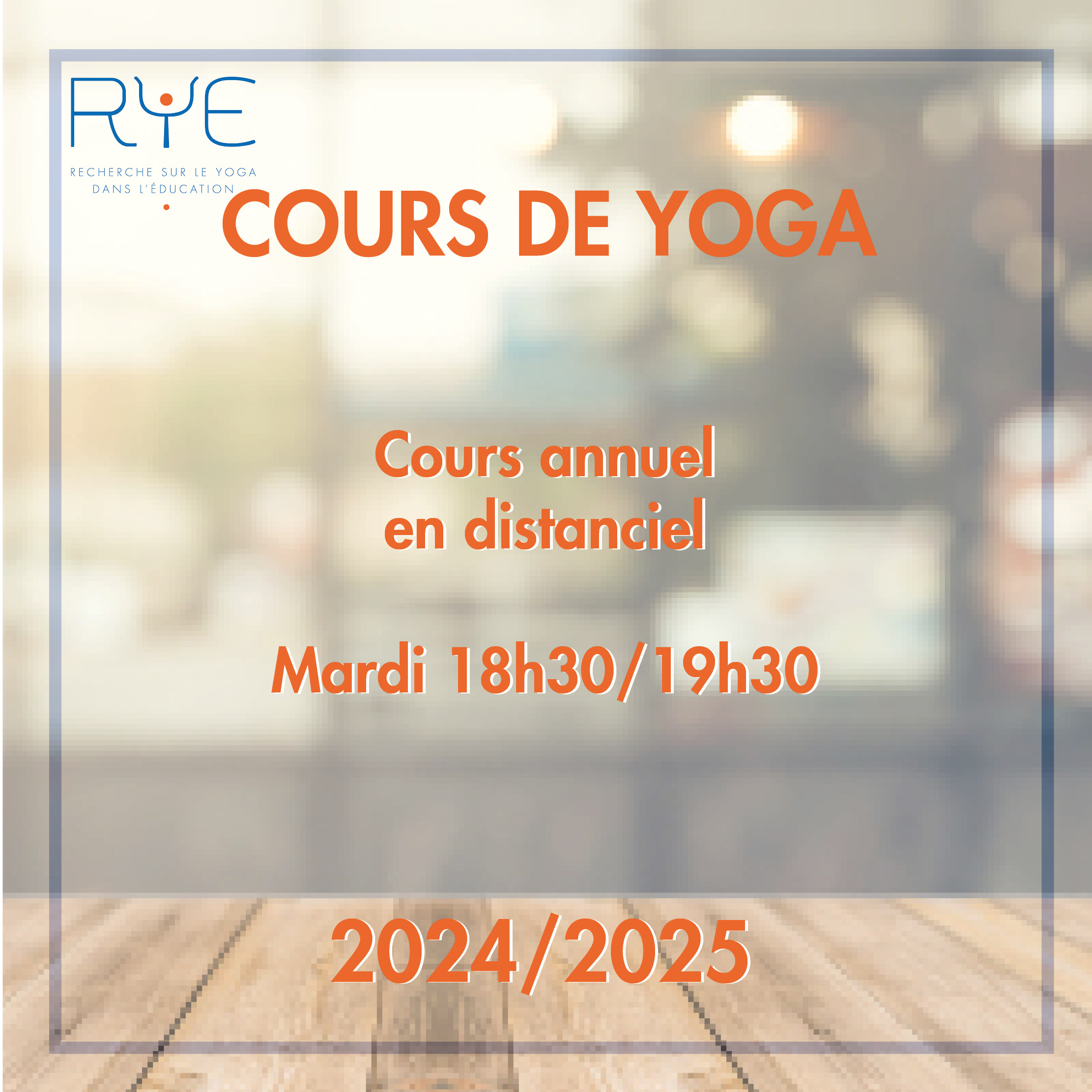 Cours de yoga hebdomadaire mardi